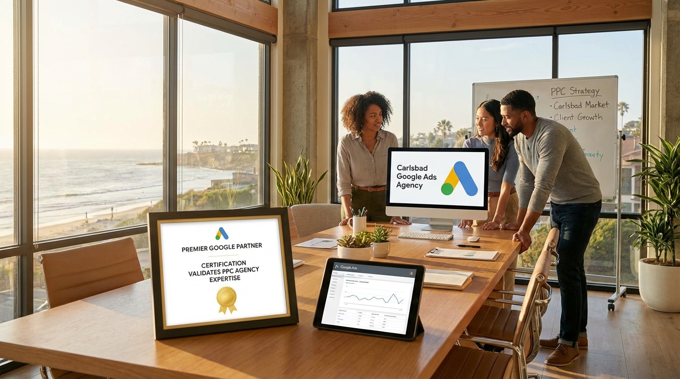Premier Google Partner Certification for Carlsbad PPC Agency Google Ads Expertise