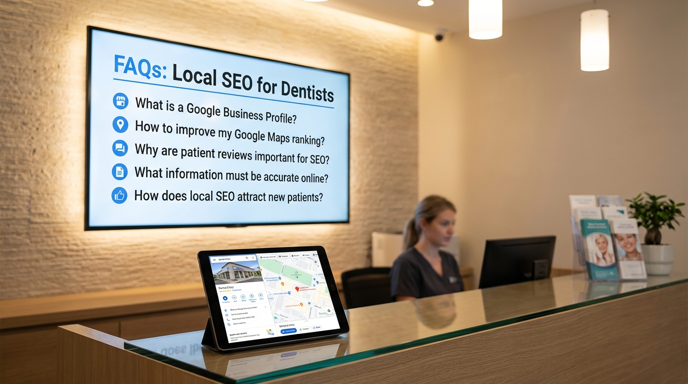 FAQ for Dental Practice: Google Business Profile & Google Maps questions.