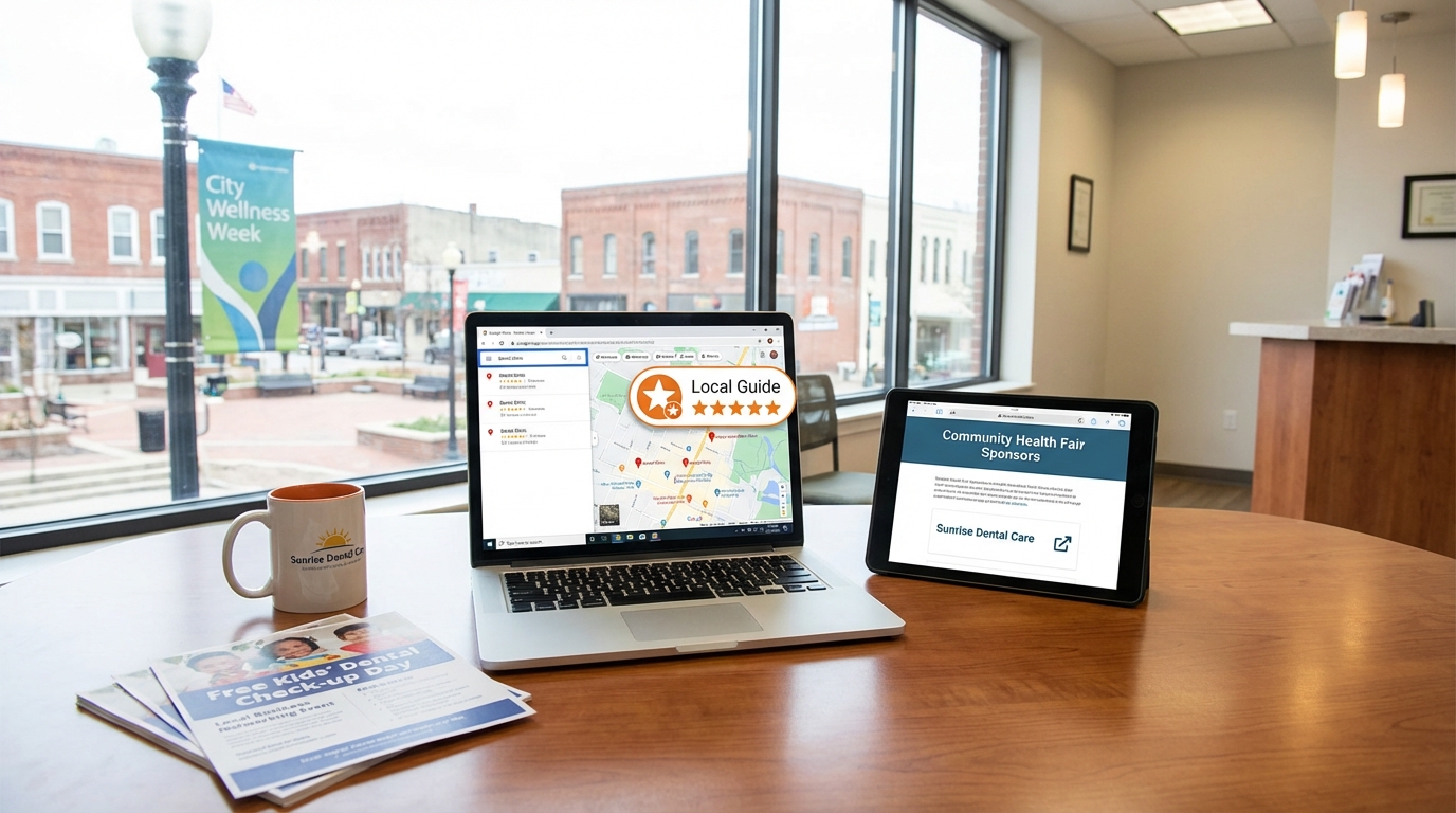 Dental link building boosts local authority. Google Maps & Google Business Profile for your dental practice.