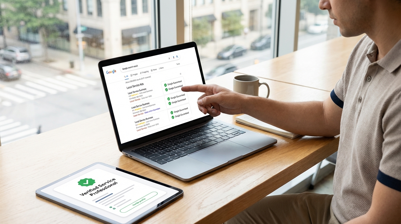 Google Local Service Ads: LSA, Verified Service Professional platform overview.